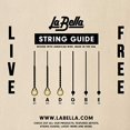 thumbnail image 2 of La Bella (830) String Type Folksinger Set, Black Nylon Guitar Strings - Medium Tension that Produce a Classic Sound, 2 of 2