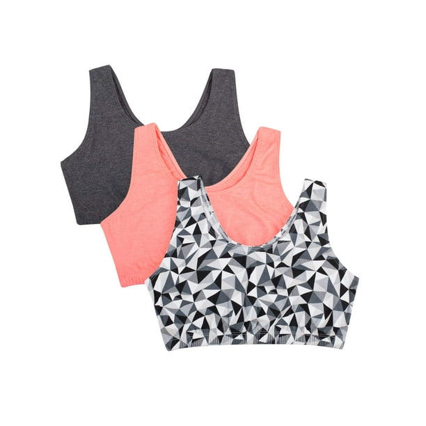 Fruit of the Loom - Womens Tank Style Sports Bra 3-Pack, Style 9012 ...