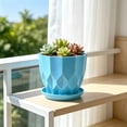 thumbnail image 2 of Plant Pots Indoor with Drainage Holes – Plastic Flower Pots 5.5 Inch– Modern Planters for Indoor Plants, Room & Office Decor, 2 of 6