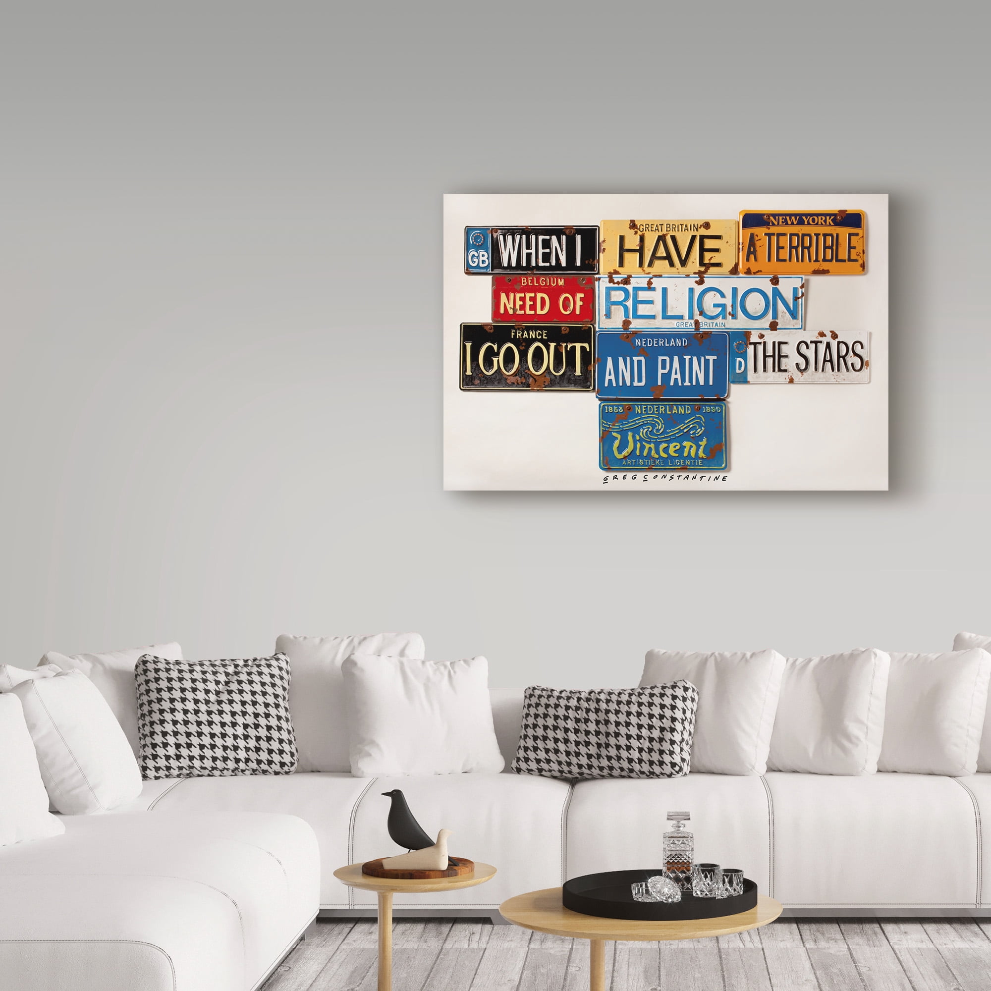 Trademark Fine Art 'Vincent Need Religion' Canvas Art by Gregory Constantine