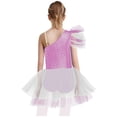 thumbnail image 2 of Raenseen Girls Mermaid Fish Scales Print Tutu Ballet Dance Performance Dress Pink 8, 2 of 7