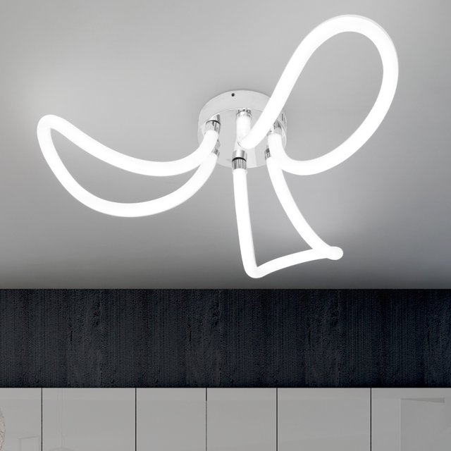 Lámpara De Araña De Luz De Techo De Acrílico De Alto Brillo, Diseño Moderno Para Sala De Estar, Dormitorio, Cocina Vogacara HA027359-02