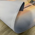 thumbnail image 5 of Ambesonne Nautical Place Mats Set of 4, Boat on Beach Dusk, Standard Size, Blue Peach, 5 of 6