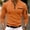 Orange, variant on Bcfgryg Male Shirt Quarter Zip Work Daily Wear Long Sleeve Fashion Comfortable Plain Pocket Regular Fit Top Casual Men's Shirts