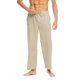 thumbnail image 1 of TRKIYQC Hombres Moda Pantalones Sueltos Color Sólido Ligero Cordón Cintura Elástica Pantalones Primavera Verano Casual Jogger Pantalones Pantalones De Chándal TRKIYQC moda, 1 of 8