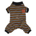 thumbnail image 3 of 4 Legged Dog Pajamas, Dog Pajamas Yellow And White Stripes Exquisite High Collar  For Photo Shoots ANGGREK S, 3 of 8