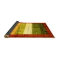 thumbnail image 2 of Ahgly Company Indoor Rectangle Abstract Yellow Contemporary Area Rugs, 2' x 3', 2 of 4