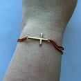 thumbnail image 2 of Howard's Devon Adjustable Inspirational Cross Bourbon Bracelet for Women, 2 of 3