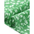 thumbnail image 5 of Agnes Orinda Women's Plus Size Blouses Floral Button Down Shirts V Neck Tops Ruffle Sleeve Casual Top 1X Green, 5 of 6