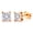 Gold, variant on Princess Cut Stud Earrings for Women 2.5ct SolitaireCubic Zirconia Sterling Silver Ginger Lyne