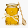 thumbnail image 5 of Glass Bear Honey Jars with Gold Lids & Wooden Dippers – 8 oz Reusable Jar – Pack of 2 for Honey, Candy, Gifts, Party Favors, DIY Projects -VALLARY, 5 of 8