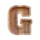 thumbnail image 2 of Lata de ahorros de madera con letras en inglés, lata de ahorros de vidrio transparente, alcancía, 2 of 6