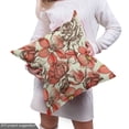 thumbnail image 4 of Ambesonne Vintage Rose Fabric by the Yard Upholstery, Engraved Sketch Art, 1 Yard, Coral Brown, 4 of 4