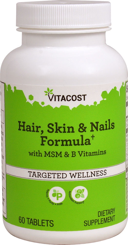 Hair, Skin & Nails Formula With Msm And B Vitamins -- 60 Tablets