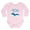 Petal Pink, variant on CafePress - 906 4 LIFE Body Suit - Long Sleeve Cotton Baby Bodysuit