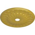 thumbnail image 3 of Ekena Millwork 26 3/4"OD x 3 5/8"ID x 1 3/8"P Elsinore Ceiling Medallion (Fits Canopies up to 3 5/8"), Hand-Painted Rich Gold, 3 of 6