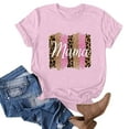 thumbnail image 2 of Mother's Day Shirts Women Casual Mom Short Sleeve Crewneck Tunic Tee Loose Mama Graphic Tops (XL, Pink), 2 of 3