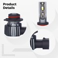 thumbnail image 3 of 9006(HB4) LED Headlight Bulbs H11/H9/H8 Conversion Kit, 12000LM Super Bright Car Light Replacement, Plug and Play Design, Cool White 6500K, IP68 Waterproof Rating, 3 of 5