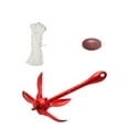 thumbnail image 4 of jinwen Folding Grapnel Anchor W/ Rope Small Boat Anchor for Sailboat Canoe Dinghies, 4 of 9