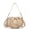 Khaki, variant on Women's Chain Leather Cloud Crossbody Bag, Small Pleated Casual Shoulder Purse with Adjustable Strap, Trendy Korean Style for Daily Commute & Travel