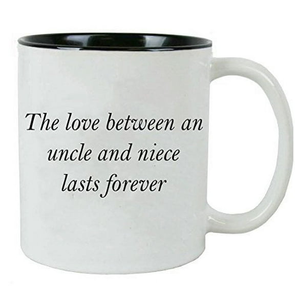 The love between an uncle and niece lasts forever Ceramic Coffee Mug with White Gift Box