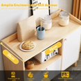 thumbnail image 4 of MFXH Armario de Almacenamiento para Cocina, Minimalista y Moderno Gabinete de Pie con Cajón y 3 Puertas, Buffet Aparador para Cocina Comedor Pasillo, 4 of 7
