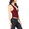thumbnail image 5 of Women's Casual Solid Racerback Vest Button Down Closure, 5 of 7