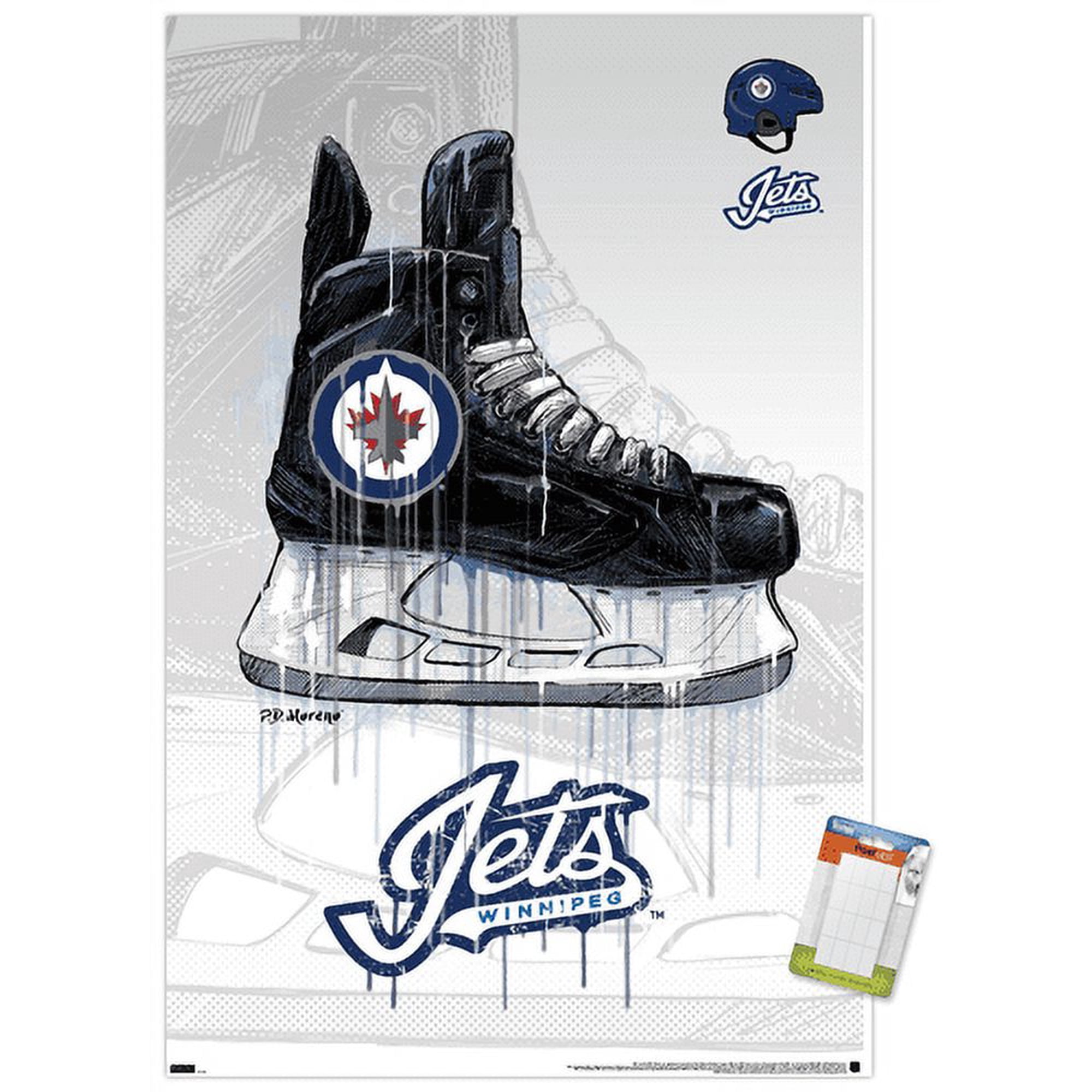 NHL Winnipeg Jets - Drip Skate 21 Wall Poster, 14.725" x 22.375"