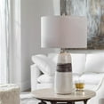 thumbnail image 2 of Maklaine Contemporary Transitional Ceramic and Steel Table Lamp in White, 2 of 10