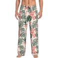 thumbnail image 2 of Kdxio Lilies Flowers Print Men's Sleep Pajama Pant Lounge Pants with Pockets, 2 of 8
