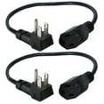 thumbnail image 3 of QVS 2-Pack 16 Inches 90degree Flat-Plug OutletSaver AC Power Adaptor, 3 of 3