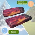 thumbnail image 5 of Aplkyhs Sunset Glow Golf Cart Seat Covers Pink Sky Club Car Bench Chair Cover Breathable Club Car Seat Covers Warmth in Winter and Cooling in Summer Golf Cart Seat Cover, 5 of 6