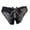 Black, variant on Womens Low Rise Panties Crotchless Soft Underwear Thongs String Low Waisted Sexy Bikini Panties Tummy Control Briefs (Hot Pink, One Size)