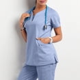thumbnail image 1 of Ropa de lavado de manos de manga corta para sala de operaciones, camiseta corta para mujer, ropa de trabajo, ropa de aislamiento para enfermeras y cirujanos, ropa de trabajo, 1 of 6