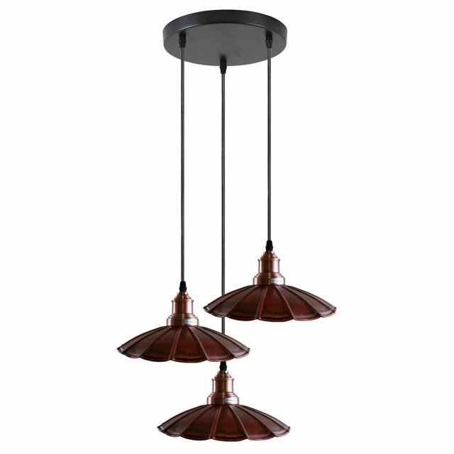 Pendant Light Industrial Retro Loft 3 Head Ceiling Pendant Light For Home Decor