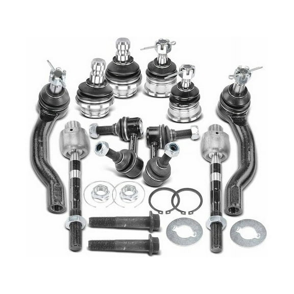 Front Ball Joints Tie Rods Sway Bar Link Kit 10 - Compatible with 2005 - 2018 Nissan Frontier 2006 2007 2008 2009 2010 2011 2012 2013 2014 2015 2016 2017