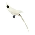 thumbnail image 3 of Loro emplumado, pájaro artificial, pájaro de espuma realista con modelo de loro de pájaro de garra, loro de simulación, para césped de paisaje de boda blanco DYNWAVEMX Estatua de loro de simulación, 3 of 8