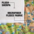 thumbnail image 4 of The Smurfs Blanket, 50'x60' Smurf Village Silky Touch Sherpa Back Super Soft Throw Blanket, 4 of 5