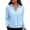 Light Blue, variant on ManxiVoo Womens Regular Fit Button Down Shirt Long Sleeve Cotton Blouse Wrinkle Resistant Comfortable Everyday Work Wear Essential Top L Size Grey
