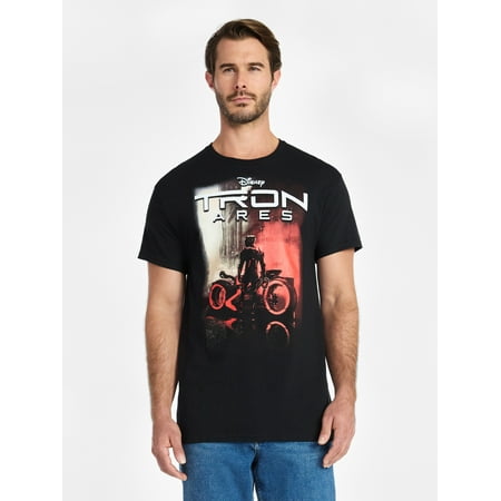 Disney Tron Ares Men's and Big Men's Graphic Tee with Short Sleeves, Sizes S-3XL