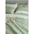 thumbnail image 3 of Pavish Export 3 Pcs. Cotton Duvet Cover Sage Green, Duvet Cover Sage Green 100% Cotton Duvet Cover Bohho Bedding Duvet Cover Over Size 98X120, 3 of 3