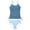 Blue, variant on Girls Swimsuit Girls 2 Piece Swimsuit Set Side Ruched Swimwear with Hawaiian Print Bikini Bottoms Tankini Size 7-16 Years