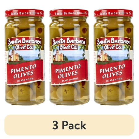 (3 pack) Santa Barbara Pimento Stuffed Olives 5 oz