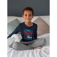 thumbnail image 2 of My Heart Beats Red White Blue Long Sleeve Toddler -Image by Shutterstock,  3 Toddler, 2 of 4