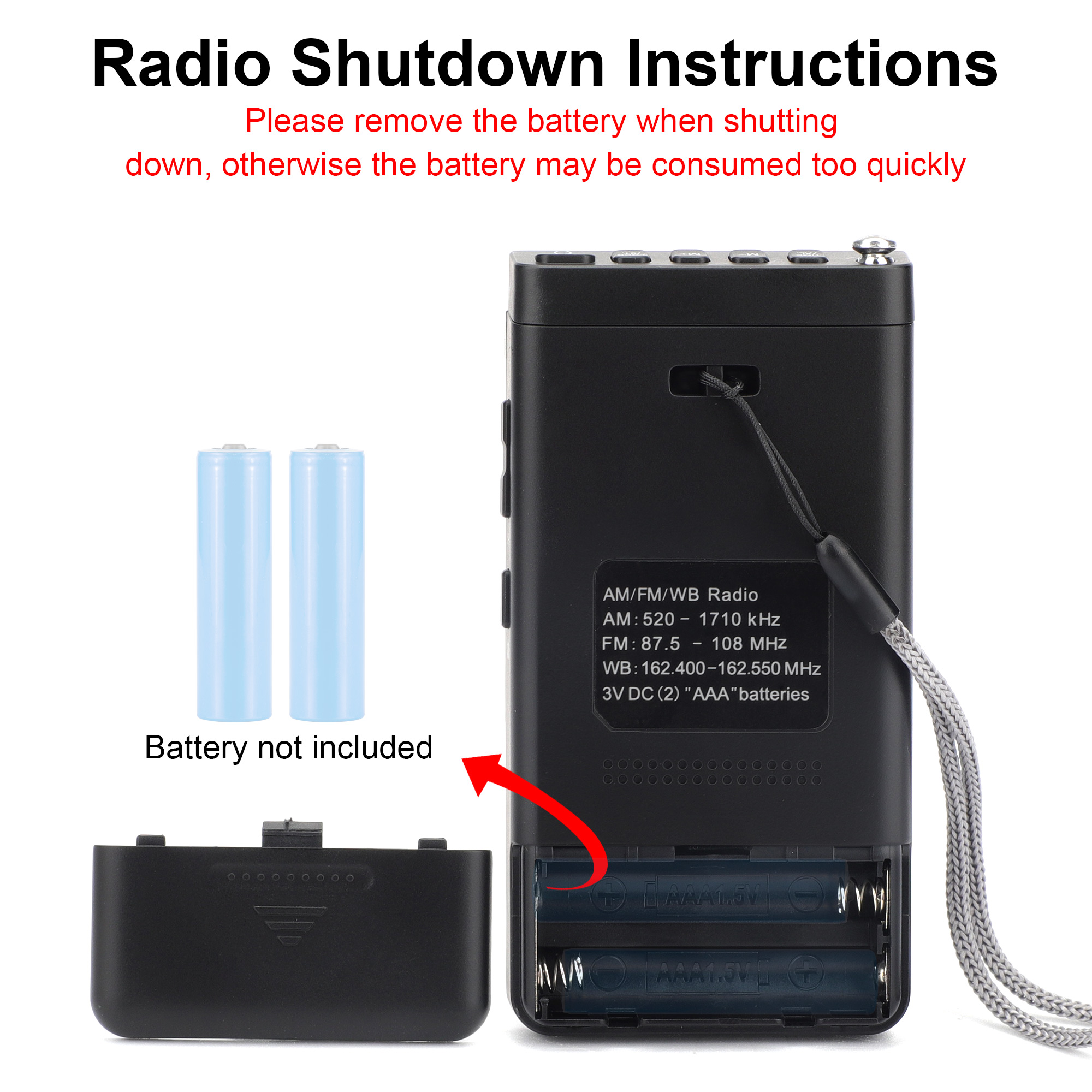 TSV NOAA Portable Weather Radio with Emergency Alerts photo 6