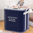 thumbnail image 7 of Neatly Organized - Heavy Duty Storage With Reinforced Handles Extra Large Storage Bags For Clothes Tote Bag Double Zipper For Space Saving Travel Storage Trunks, 7 of 7