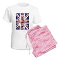 thumbnail image 6 of CafePress - Keep Calm & Carry On Union Jack Women's Light Paja - Women's Short Sleeve Print T-Shirt and Pants Light Cotton Pajama Set, 6 of 7