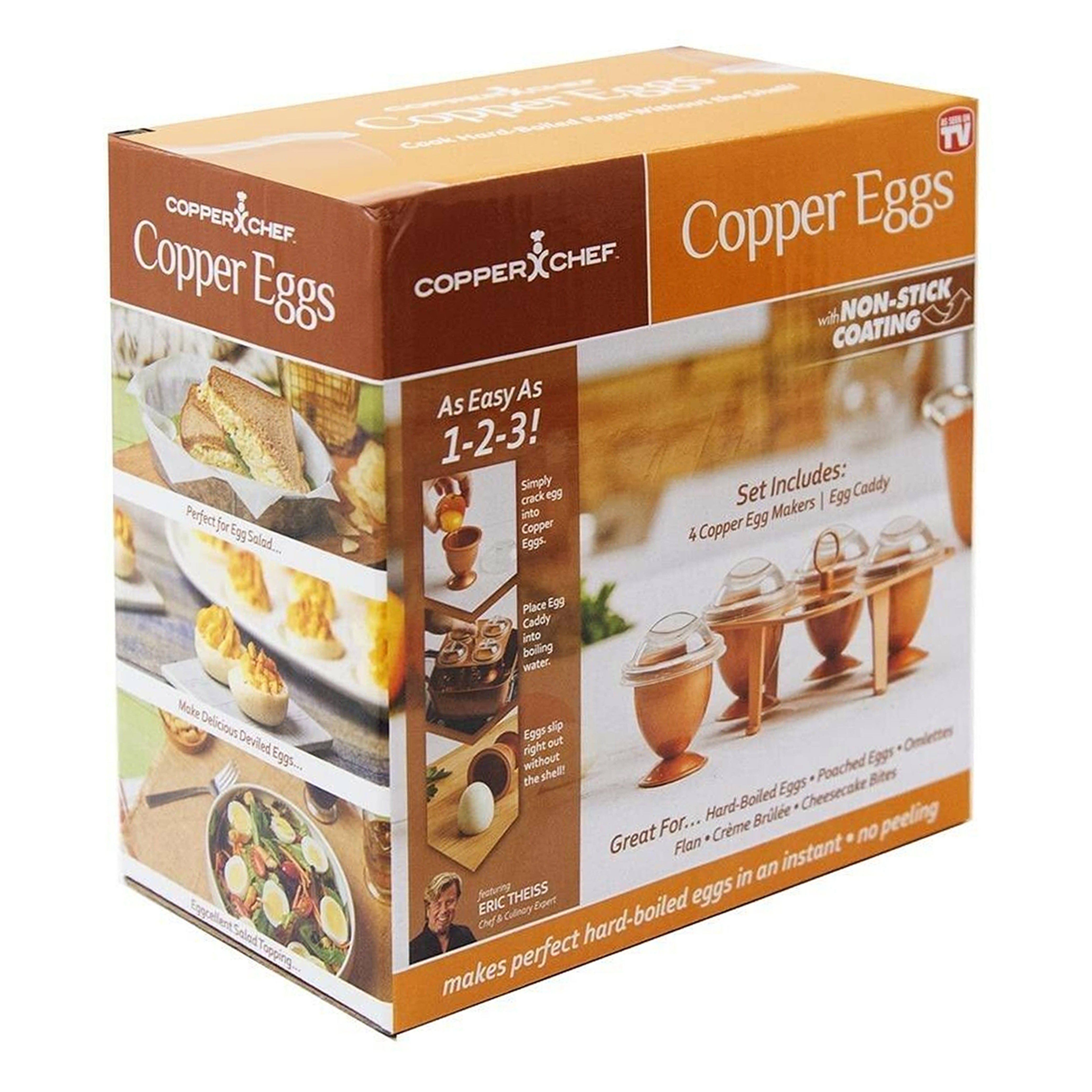 Copper Chef Copper Eggs XL With Non Stick Coating 4 XL Copper Egg Makers 