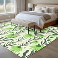 thumbnail image 4 of Green Flowers Area Rugs 5x7 ft Daisies Abstract Blue Texture Washable Rug Non Slip Indoor Carpet Absorbent Floor Mat for Living Room Bedroom Dining Room, 4 of 9