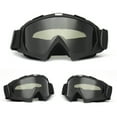 thumbnail image 2 of Motorcycle Goggles,Dirt Ski Goggles,Snow Motocross Goggles,Windproof Dustproof Racing Goggles,Scratch Resistant,Black,2 PCS, 2 of 7